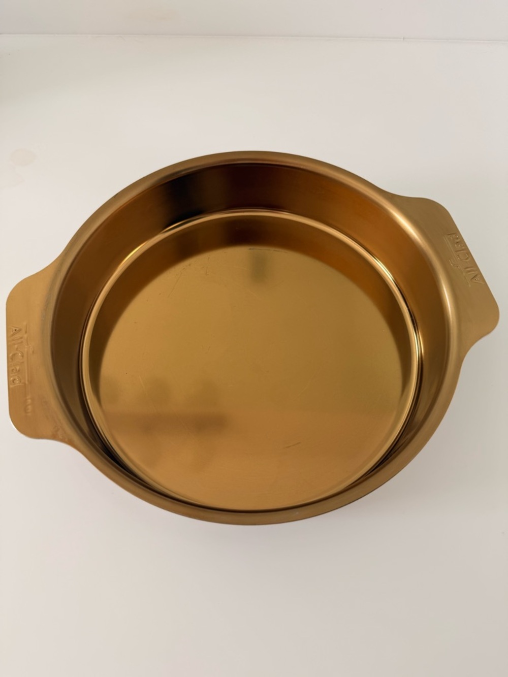 Rare Gold All Clad 9” Baking Pan